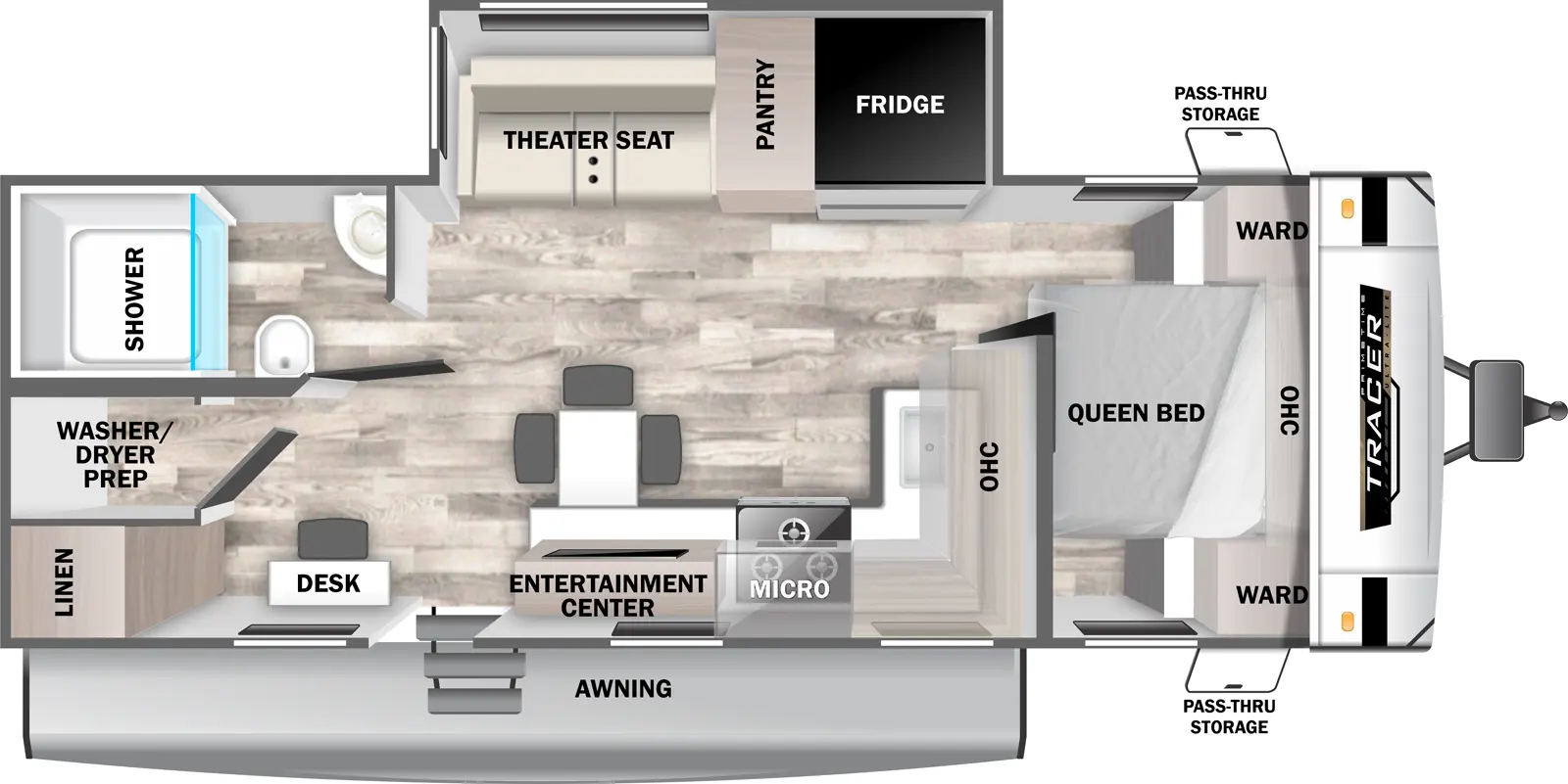 Tracer 255DS Floorplan